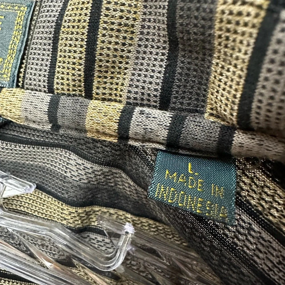 Descente International Collection Egyptian Cotton Polo Golf Shirt Men’s L - Picture 3 of 5